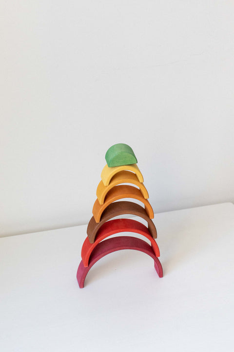 Stack each level of rainbow in reverse order