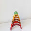 Stack each level of rainbow in reverse order