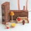 Dollhouse wooden furniture set